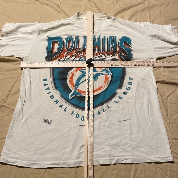 Men’s Miami Dolphins Magic Johnson tee 1994 in size large - Picture 6 of 8